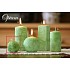 Lima Marble Opium scented candle green sphere 60 mm 1 piece