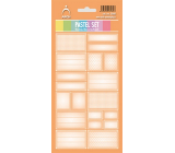 Arch Household Stickers Pastel Set Orange 12 labels