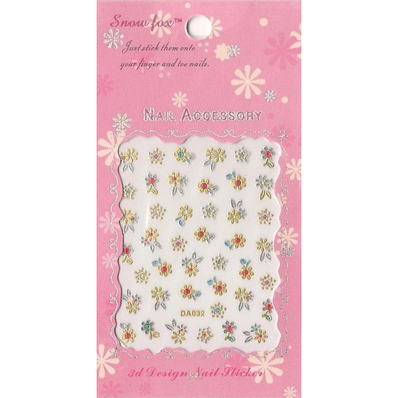 Nail Accessory 3D nail stickers 1 sheet 10100 DA032