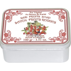 Le Blanc Fruits Rouges - Red fruit natural solid soap in a box of 100 g