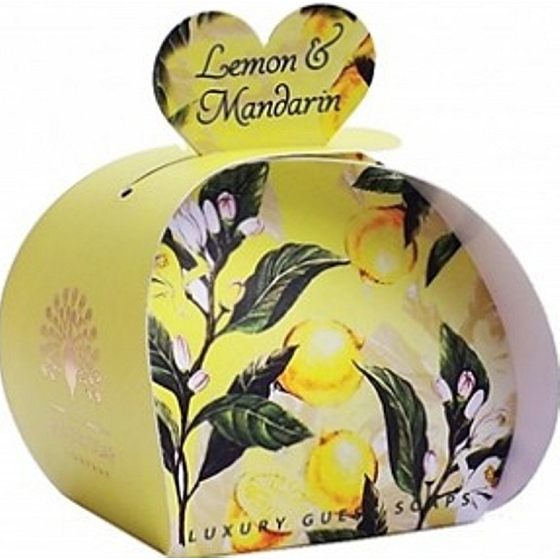 English Soap Citron & Mandarin natural perfumed soap with shea butter 3 x 20 g