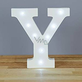 Nekupto Wooden LED letter Y decoration 16 cm