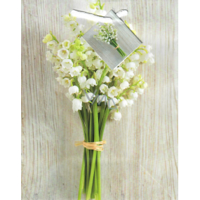 Nekupto Gift paper bag 18 x 23 x 10 cm Lilies of the valley 1628 02 KFM