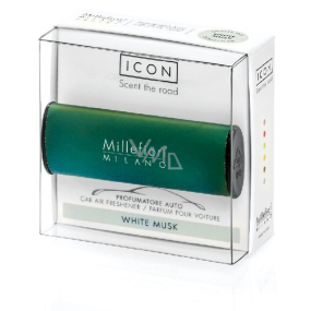 Millefiori Milano Icon White Musk - White musk car scent Classic green smells up to 2 months 47 g