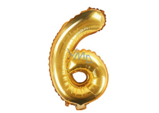 Inflatable balloon number 6, 35 cm foil