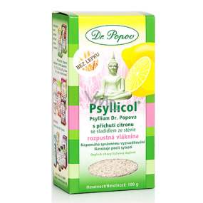 Dr. Popov Psyllicol Lemon soluble fiber, helps proper emptying, induces a feeling of satiety 100 g