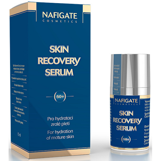 Nafigate Cosmetics Skin Recovery Moisturizing Serum Fights Aging Skin, For Mature Skin 50+ 15ml