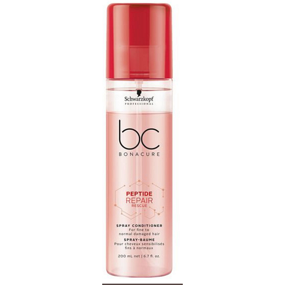 Schwarzkopf Professional BC Bonacure Peptide Repair Rescue Leave-In Conditioner For Damaged Hair Spray 200 ml