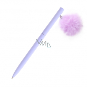 Albi Ballpoint pen with pompom Purple