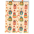 Nekupto Gift kraft bag 24 x 18 x 8 cm Birds and houses 456 KKM