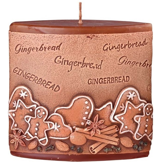 Candles Gingerbread scented candle ellipse 110 x 45 x 110 mm