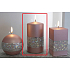 Lima Hologram candle pink cylinder 80 x 150 mm 1 piece