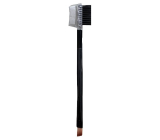 Double - sided cosmetic brush with comb and brush for eyebrows and eyelashes 13.5 cm L 101