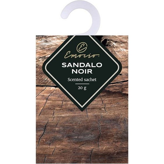 Emocio Sandalo Noir scented sachet with sandalwood fragrance 20 g