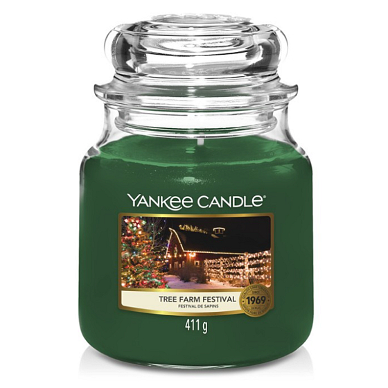 Yankee Candle Tree Farm Festival - Festival of trees scented candle Classic medium glass 411 g