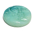Amazonite face of the sun and moon hand carved natural stone 5 cm, stone of hope