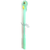 Albi Liner rubber pen with black refill, green Seahorse,17 cm