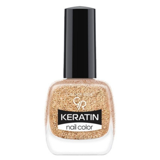 Golden Rose Keratin Nail Color Glitter Nail Lacquer 407 10,5 ml