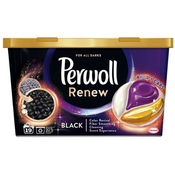 Perwoll Renew & Care Caps black laundry capsules 19 doses 275,5 g