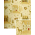 Nekupto Christmas gift wrapping paper 70 x 150 cm White, golden trees and houses