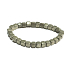 Pyrite elastic bracelet natural stone, cube 6 - 7 mm / 16 - 17 cm, master of confidence and abundance
