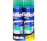 Gillette Series Sensitive Aloe Vera Shaving Gel for Men 2 x 200 ml, Duo Pack