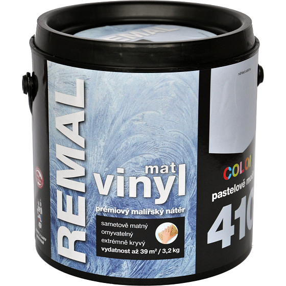 REMAL Vinyl Color mat wash-resistant wall paint, 410 pastel blue, 3.2 kg