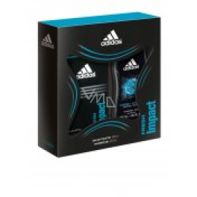 Adidas Fresh Impact eau de toilette 100 + shower gel 250 ml, gift - parfumerie - drogerie