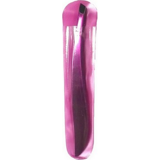 Oblique tweezers pink 9 cm 1 piece 10090