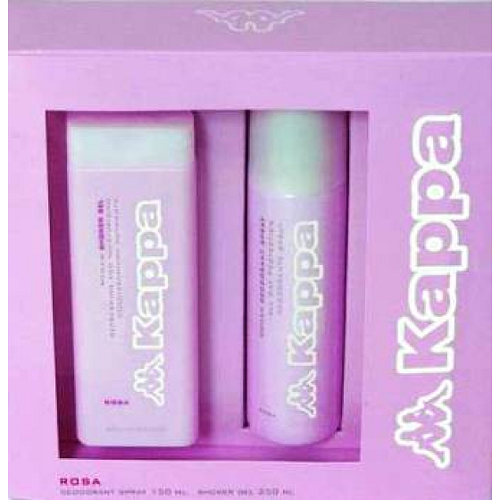 Kappa Rosa Woman shower gel 250 ml + deodorant spray 150 ml, cosmetic set