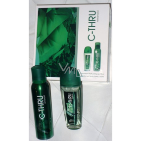 C-Thru Emerald Touch Deodorant Spray 75 ml + parfumed body 150 ml, for women cosmetic set