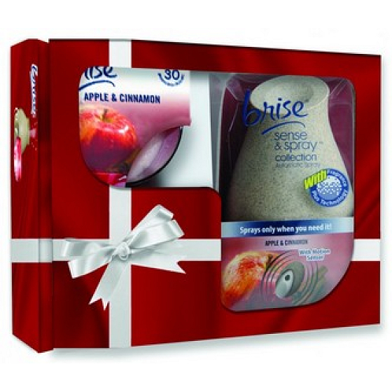 Glade Sense & Spray Apple & Cinnamon spray 18 ml + Apple & Cinnamon candle 120 g, cartridge