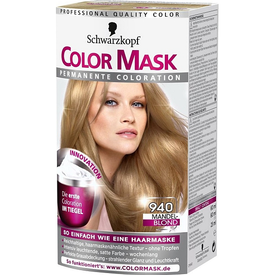 Schwarzkopf Color Mask Hair Color 940 Beige Fawn