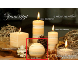 Lima Winter glitter Vanilla scented candle ball diameter 80 mm 1 piece