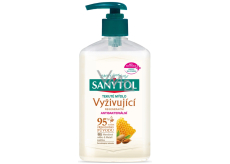 Sanytol Nourishing Almond Milk & Royal Jelly Disinfectant Soap, 250 ml with dispenser