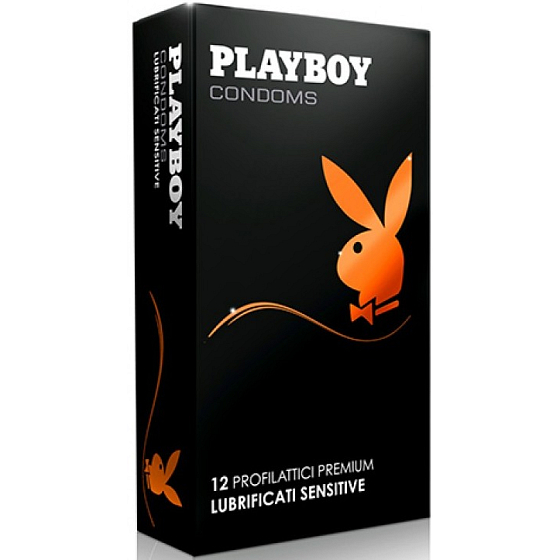 Playboy Lubrificati Sensitive condom made of natural latex 12 pieces