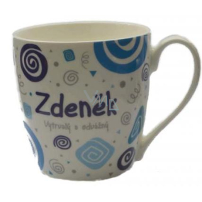 Nekupto Twister mug named Zdenek blue 0.4 liter