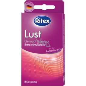 Ritex Lust condom knurled 8 pieces