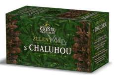 Grešík Zelený čaj s chaluhou nálevové sáčky pro redukční dietu 20x1,5 g navozuje pocit sytosti