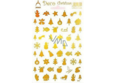 Arch Holographic decorative stickers Christmas different motives gold