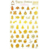 Arch Holographic Decorative Stickers Christmas Various Designs Gold
