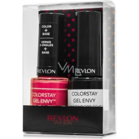 Revlon Colorstay Gel Envy Longwear nail polish 130 Pocket Aces 11.7 ml + nail polish 010 Diamond Top Coat 11.7 ml, cosmetic set
