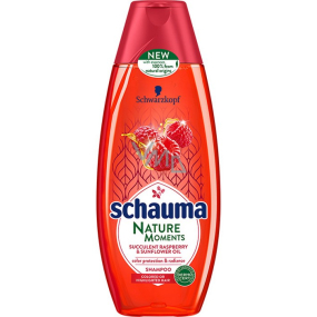 Schauma Nature Moments Juicy raspberry and sunflower oil for color protection and shine hair shampoo 400 ml