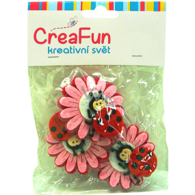 CreaFun Flower with ladybug 3 pieces
