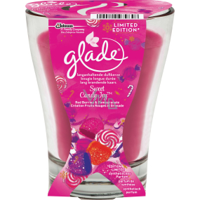 Glade Sweet Candy Joy scented large candle in glass 224 g