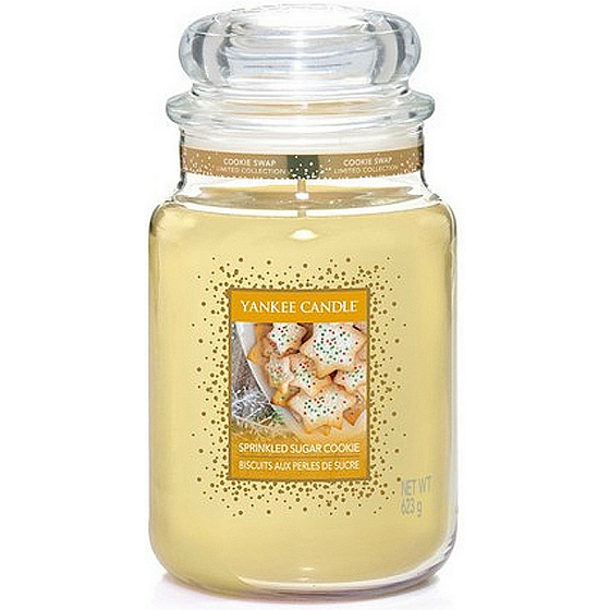 Yankee Candle Sprinkled Sugar Cookie - Sugar Cookies Scented Candle Classic Large Glass 623 g