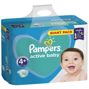 Pampers Giant Pack Active Baby Maxi 4+ 10 - 15 kg disposable diapers 70 pieces
