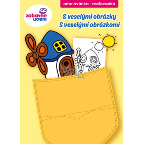 Ditipo Pocket coloring pages With cheerful pictures for children 4+ 32 pages A6 105 x 148 mm
