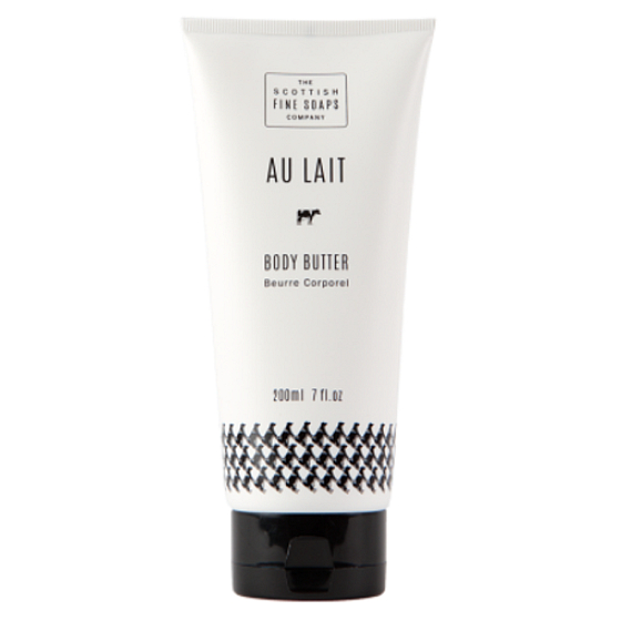 Scottish Fine Soaps Au Lait body butter for all skin types, in a 200 ml tube