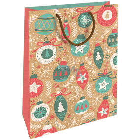 Nekupto Gift kraft bag 28 x 37 cm Christmas decorations 608 WKHL